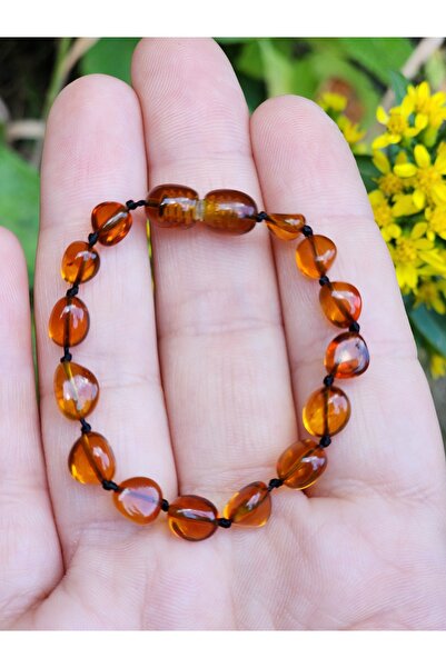 Kehribar Sarayı 14 cm Drop Amber Baby Calming Anklet