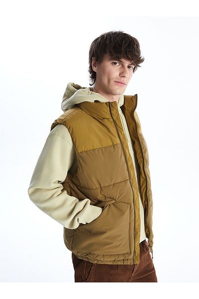 LC Waikiki Ανδρικό φουσκωτό γιλέκο LW - Standard Mold Stand Collar