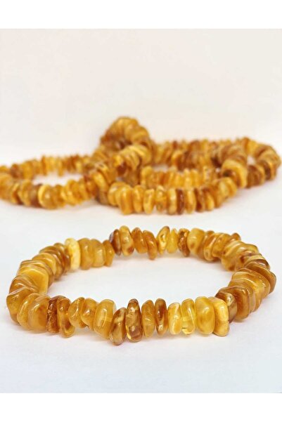 Kehribar Sarayı Drop Amber Milk Color Unisex Bracelet 20 cm Certified