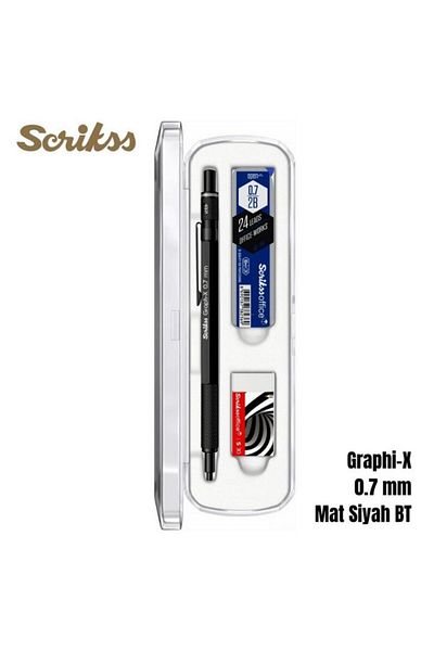 Scrikss Graph-X T00Sbccgrx240A Set of 3 - Black Pen