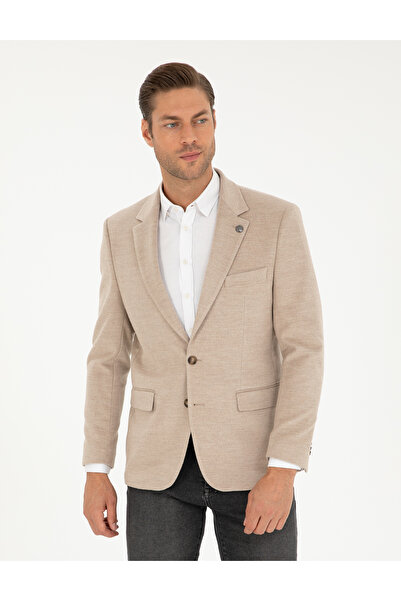 Pierre Cardin سترة بيج بقصة ضيقة 50296409-VR011