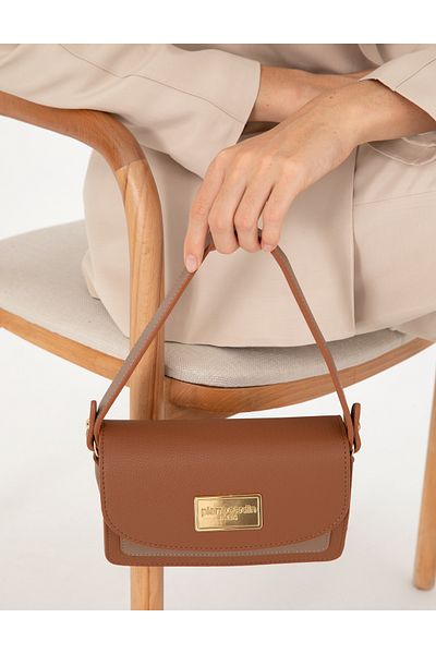 Pierre Cardin Camel Bag with Shoulder Strap - 50296300 -Vr015