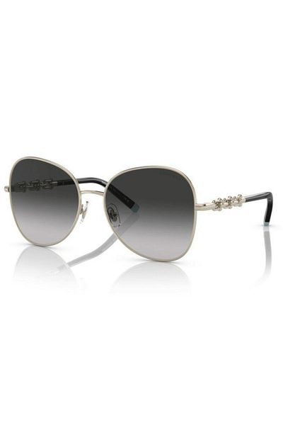 Tiffany Woman Pilot Sunglasses- Tf 3086 - Lense Size:57mm - Pale Gold