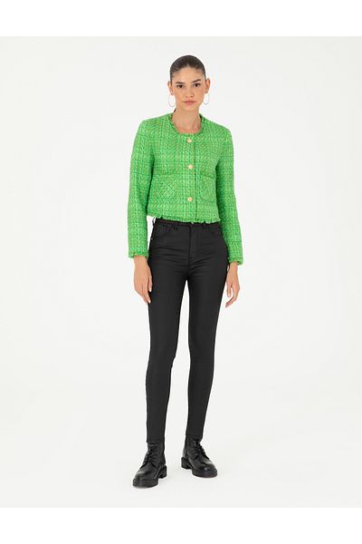 Pierre Cardin بنطلون جان أسود بقصة ضيقة 50291376 -VR046