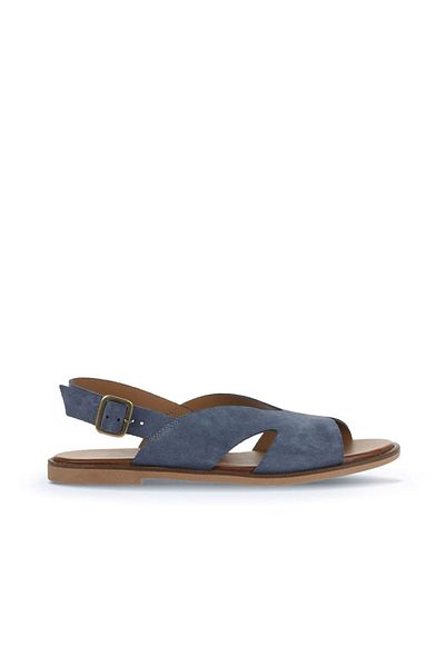 Bueno Shoes Sandale de damă din piele intoarsa albastru inchis - 01wa5708