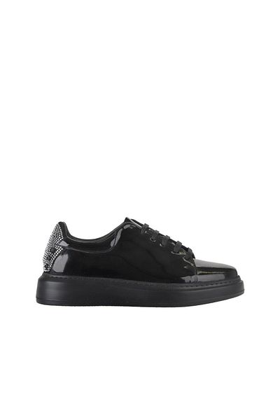 Bueno Shoes Ανδρικά αθλητικά παπούτσια μαύρο λουστρίνι-σουέντ - 09ma380