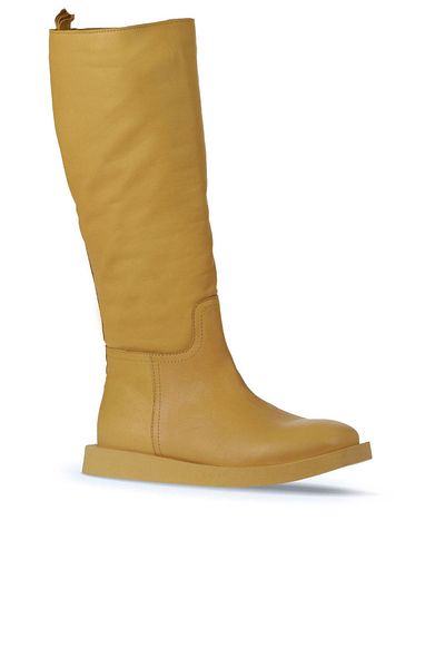 Bueno Shoes Cizme de damă din piele galbenă - plate 01wv9705