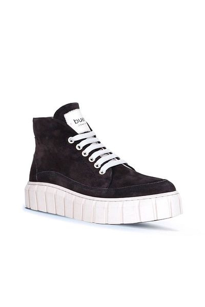 Bueno Shoes Γυναικεία αθλητικά μποτάκια Dark Suede Brown - 01wt3400