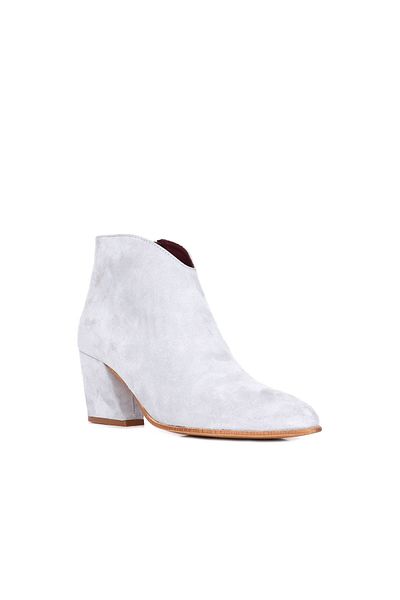 Bueno Shoes Γυναικείες μπότες με τακούνι μπλε σουέντ - 01wr5102