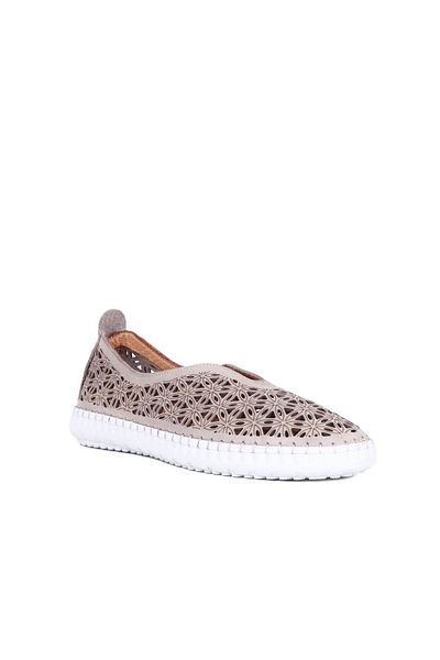 Bueno Shoes 01wn9605ModelGray Leather Women's Casual Shoes