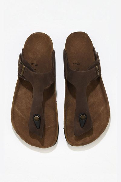 Bueno Shoes Γυναικείες δερμάτινες σαγιονάρες Nubuck - Καφέ 05wt101