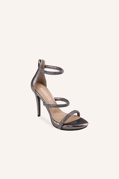 MARCATELLI High Heeled Anthracite Nirvana Sandals
