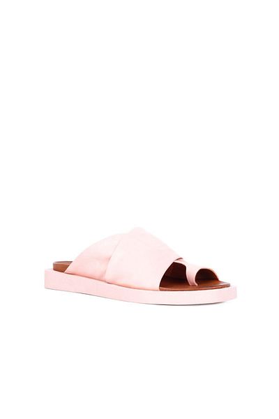Bueno Shoes Papuci de damă din piele pulbere - Flip Flops, model 01ws2809