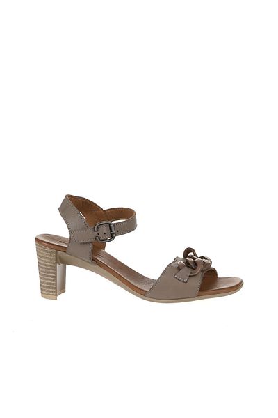 Bueno Shoes 01wu11101 Model Sandale cu toc damă din piele gri
