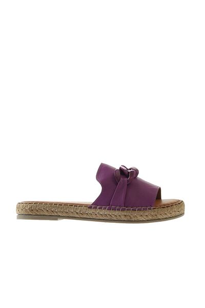 Bueno Shoes Lila Deri Kadın Espadril Terlik 01ws1821
