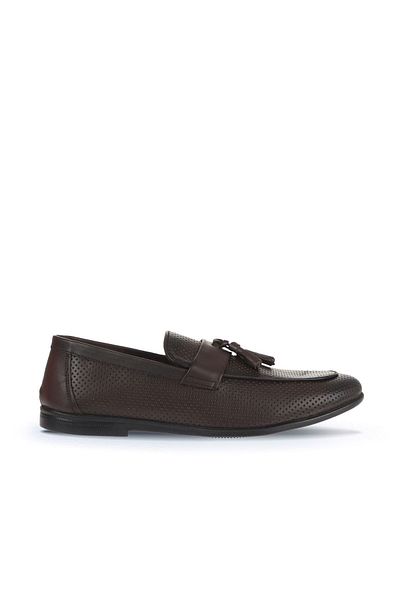Bueno Shoes Мъжки мокасини - Кафяви кожени, модел 21ma412