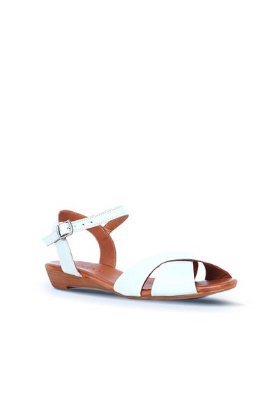 Bueno Shoes Sandale de damă din piele turcoaz - Model 01wn3808