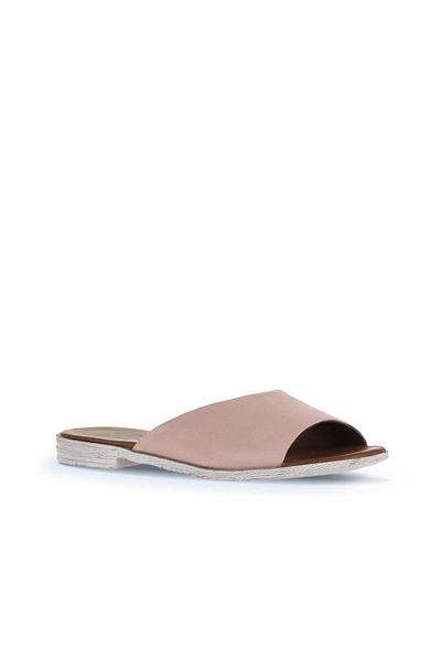 Bueno Shoes Δερμάτινες γυναικείες παντόφλες Dusty Rose - 01wa3010
