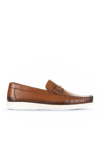 Bueno Shoes Мъжки мокасини - кафяви кожени, модел 21ma122