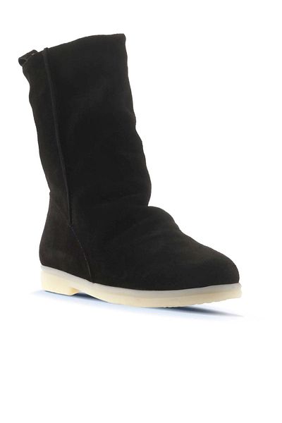 Bueno Shoes Γυναικείες Flat Μπότες Suede - Μαύρο 01wt3305
