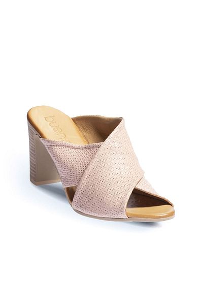 BUENO Powder Leather Women's Heeled Slippers -Shoes01wn4303