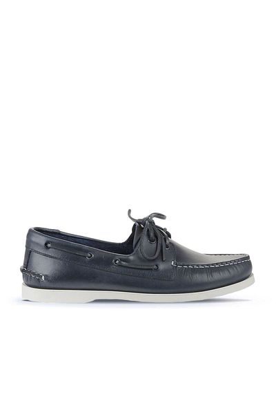 Bueno Shoes Мъжки мокасини - тъмносини кожени, модел 11m23299