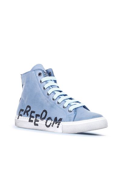 Bueno Shoes Γυναικείες αθλητικές μπότες με μπλε στάμπα - B52c03 01wr1806