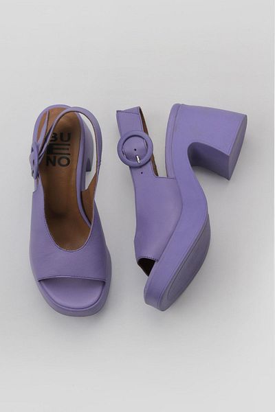 Bueno Shoes Stiletto de damă din piele liliac - 01wy12209