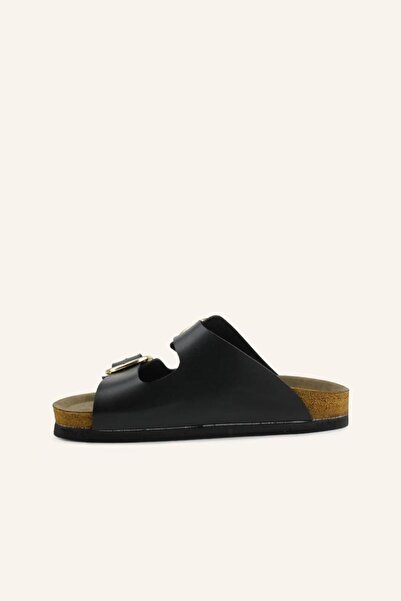 MARCATELLI Siyah Tokalı Terlik