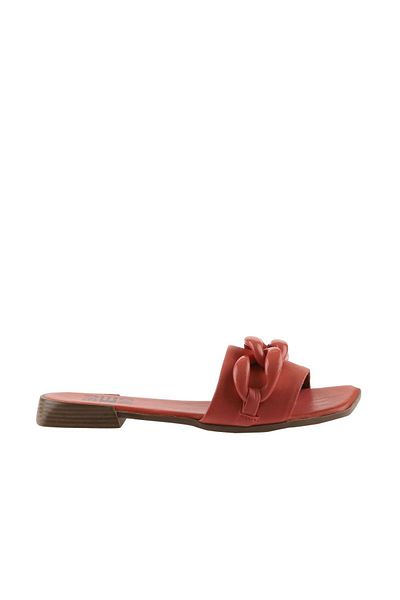 Bueno Shoes Papuci plati din piele coral pentru femei - 01wu1815