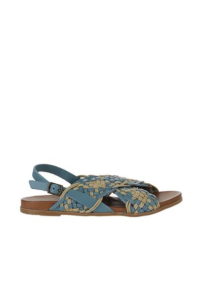 Bueno Shoes Sandale de damă din piele albastre - 01wu4248