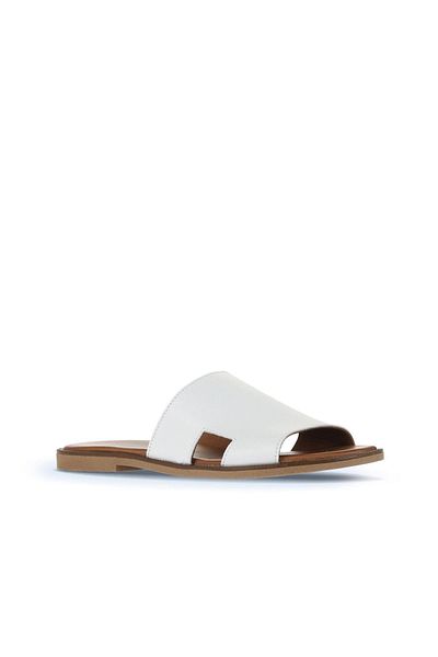 Bueno Shoes 01wa5705 Model Papuci Plati Femei din Piele Albă