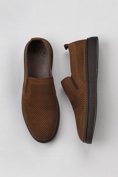 Bueno Shoes Ανδρικά παπούτσια Casual Tan Nubuck - Διάτρητα 07m16651106