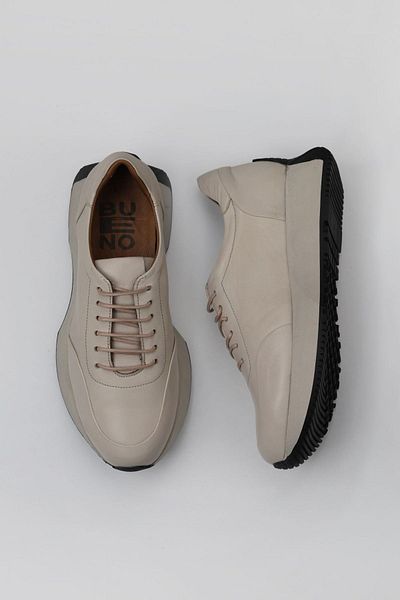 Bueno Shoes Pantofi de damă din piele bej - Model 01wv11302