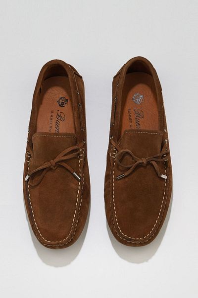 Bueno Shoes Мъжки велурени мокасини - светлокафяви, модел 05ms2023