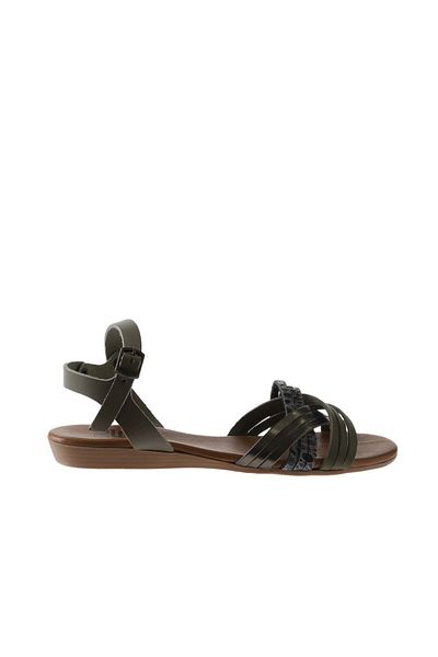 Bueno Shoes 01wu7442 Модел Дамски сандали от естествена кожа в цвят каки