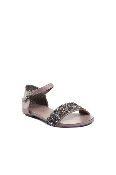 Bueno Shoes Sandale de damă din piele gri 01wj1103