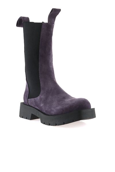 Bueno Shoes 01wt2508 Μοντέλο Μωβ Suede Γυναικείες μπότες με τακούνι