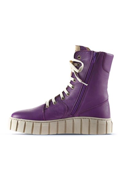 Bueno Shoes Lila Deri Kadın Spor Bot 01wt3404
