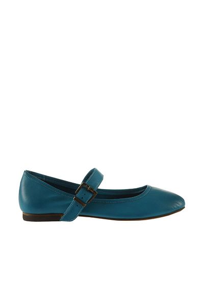 Bueno Shoes 01ws4409 Balerini plate damă din piele turcoaz model