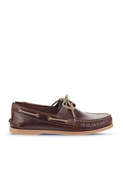 Bueno Shoes Мъжки мокасини - Кафяви и червени кожени, Модел 11m23299