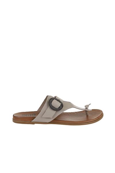 Bueno Shoes 01wu4247 Model Flip Flops de damă din piele bej