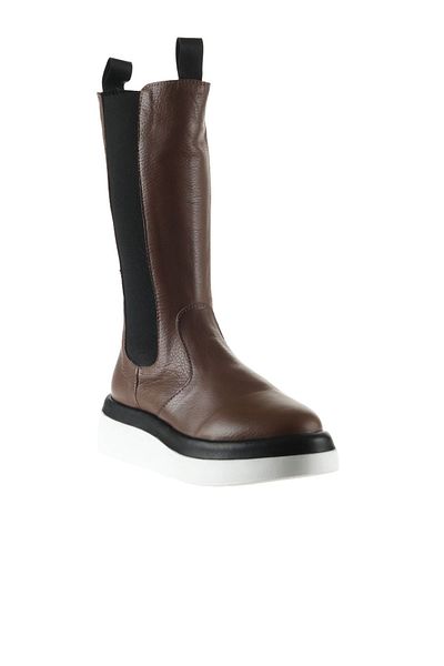Bueno Shoes Дамски ботуши от естествена кожа, черни, с танкетка 01wt5800