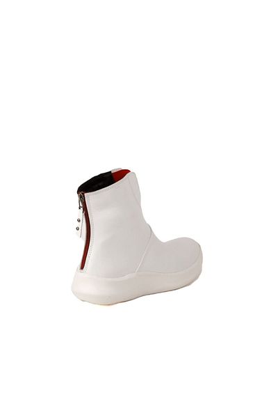 Bueno Shoes Γυναικείες Κόκκινες Δερμάτινες Αθλητικές Μπότες - 01wr8500
