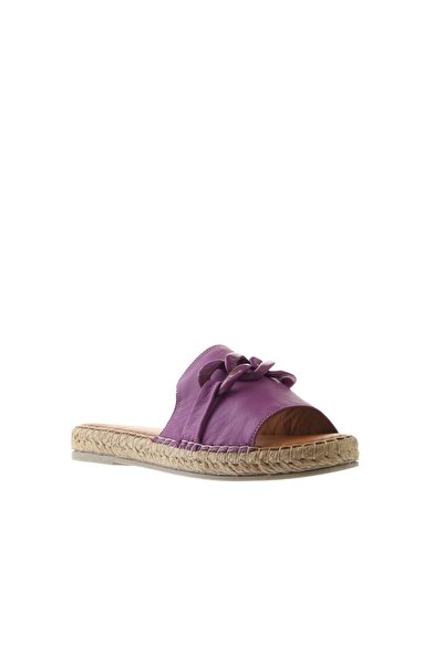Bueno Shoes Lila Deri Kadın Espadril Terlik 01ws1821