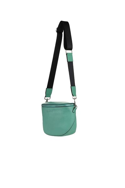 Bueno Shoes Geantă de damă din piele verde închis - 01wby3606