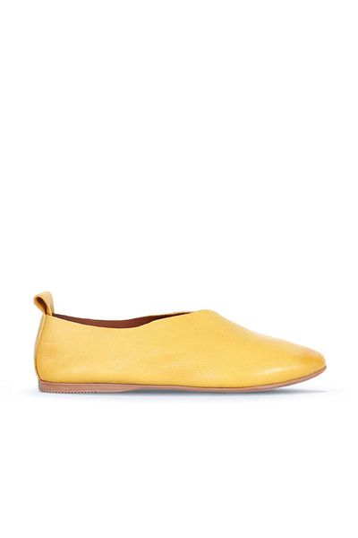 Bueno Shoes Balerini de damă - piele galbenă, model 01wn0710
