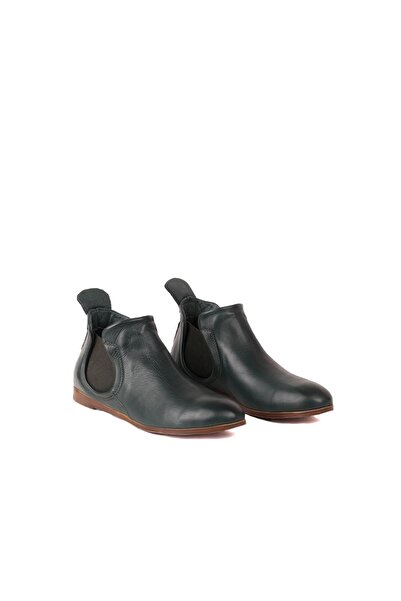 Bueno Shoes Yeşil Deri Kadın Düz Bot 01wp1602