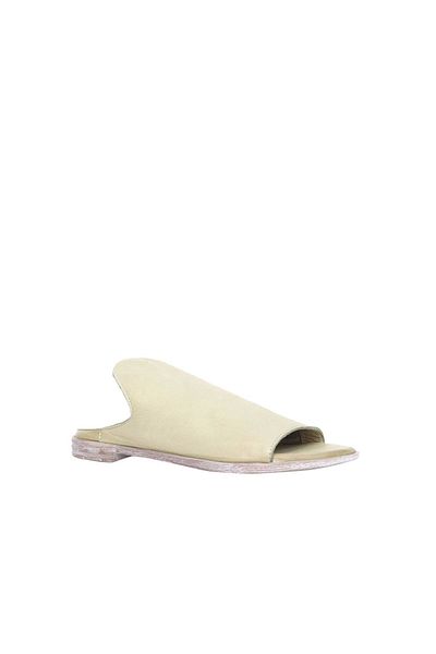 BUENO Shoes Haki Deri Kadın Düz Terlik 01wn5019
