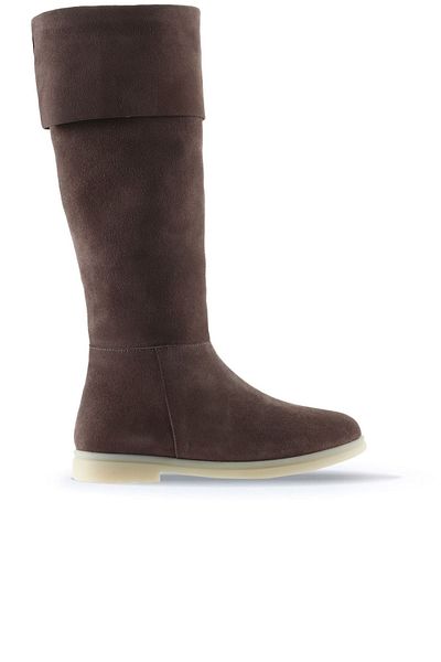 Bueno Shoes Γυναικείες φλατ μπότες σουέτ - Dusty Rose, Μοντέλο 01wt3307
